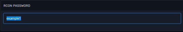 RCON PASSWORD