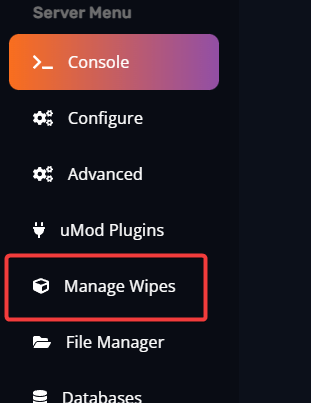 Manage Wipes