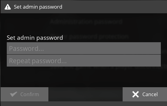 Adminstration Password