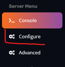 Configure