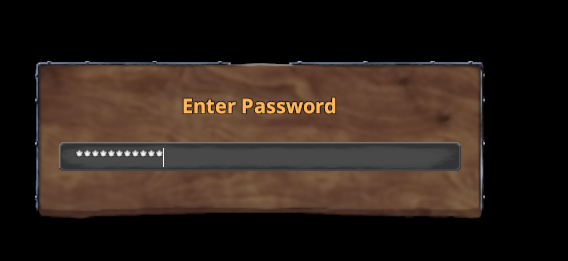 Server Password Input Window
